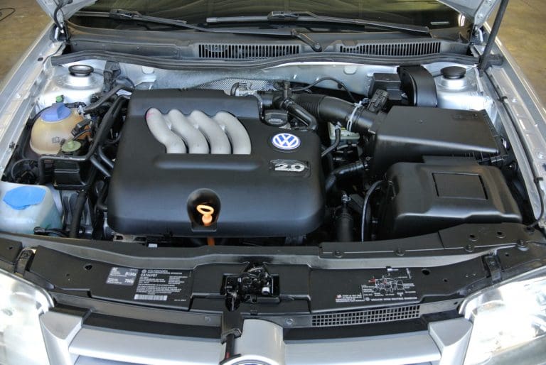 Clean engine bay after detailing