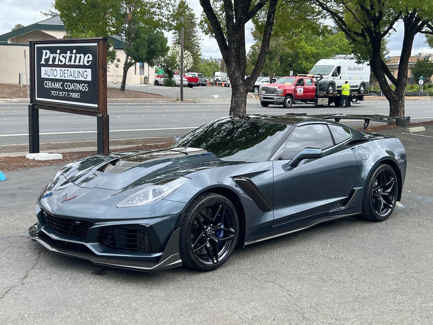 Corvette ZR1 after ceramic coating installation