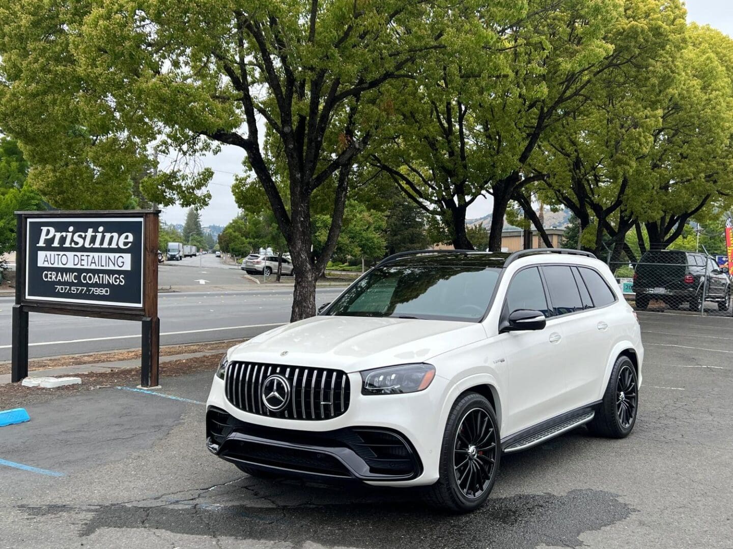 Ceramic Coated White Mercedes